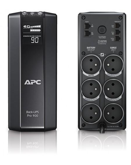 Onduleur parafoudre APC Back-UPS Pro 900, 230 V, CEE 7/5 - BR900G