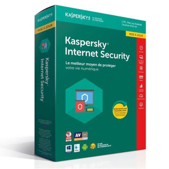 KASPERSKY INTERNET SECURITY 2018 MULTI-DEVICES - 1 POSTE