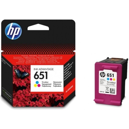 HP 651 cartouches Ink Advantage authentiques, trois couleurs