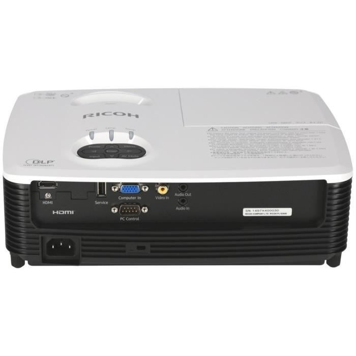 VIDÉO PROJECTEUR RICOH PJ X2440 WXGA (1 280 x 800)