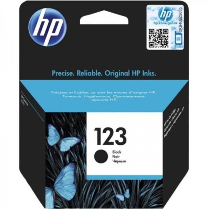 HP 123 cartouche d'encre Advantage noire authentique (F6V17AE)