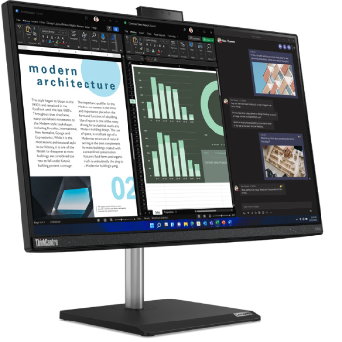 ORDINATEUR DE BUREAU ALL-IN-ONE LENOVO ThinkCentre neo 30a 24 G4 i7 13th (12JY0020FM) – Image 1