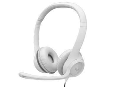 LOGITECH CASQUE H390 Avec fil Arceau Bureau/Centre d'appels USB Type-A Blanc (981-001286)