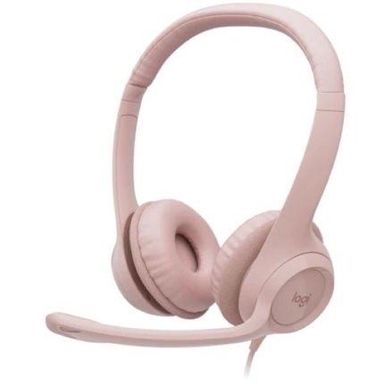 LOGITECH CASQUE H390 Avec fil Arceau Bureau/Centre d'appels USB Type-A Rose (981-001281)