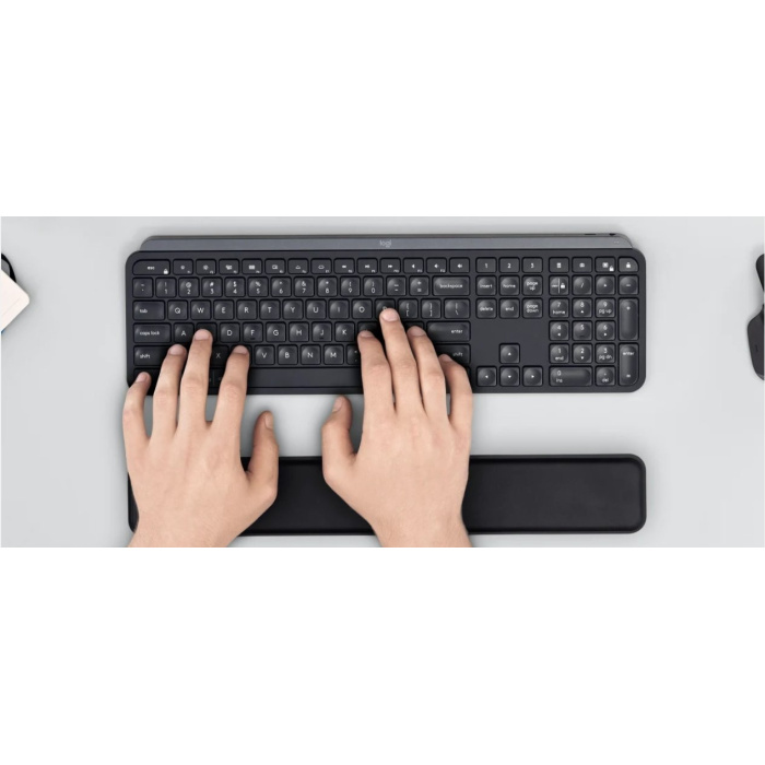Clavier sans fil Logitech MX Keys Plus avec repose-poignets - AZERTY (920-009406)