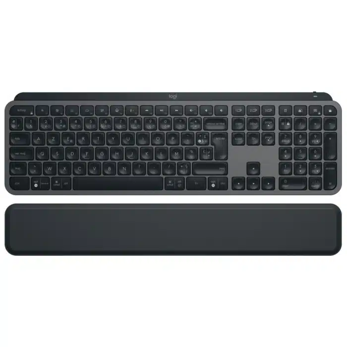 Clavier sans fil Logitech MX Keys Plus avec repose-poignets - AZERTY (920-009406) – Image 1