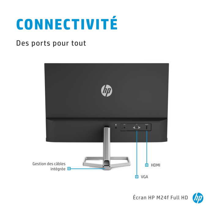 Moniteur Écran HP M24F  FHD23.8" (2D9K0AS) – Image 9