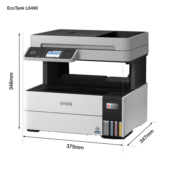 IMPRIMANTE EPSON ECOTANK  L6490  A4 à réservoir À RÉSERVOIRS RECHARGEABLES (C11CJ88404) – Image 3
