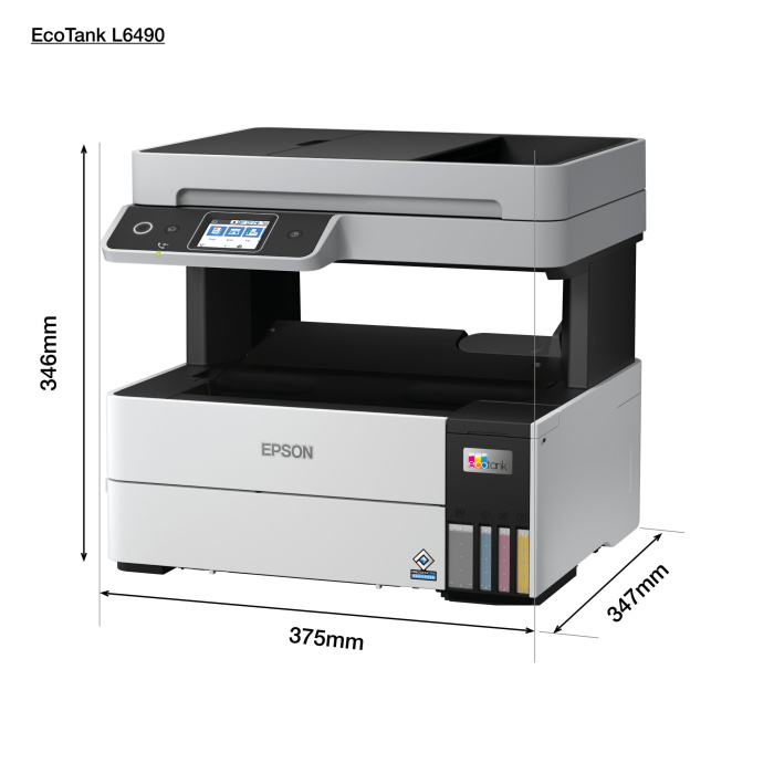 IMPRIMANTE EPSON ECOTANK  L6490  A4 à réservoir À RÉSERVOIRS RECHARGEABLES (C11CJ88404) – Image 4