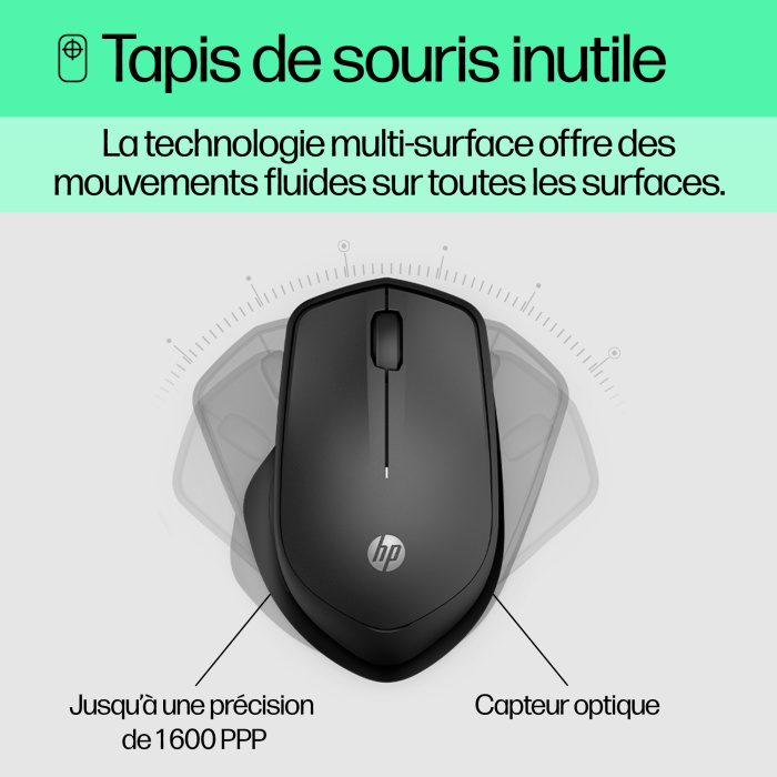 Souris sans fil HP 280 - Silent (19U64AA) – Image 5
