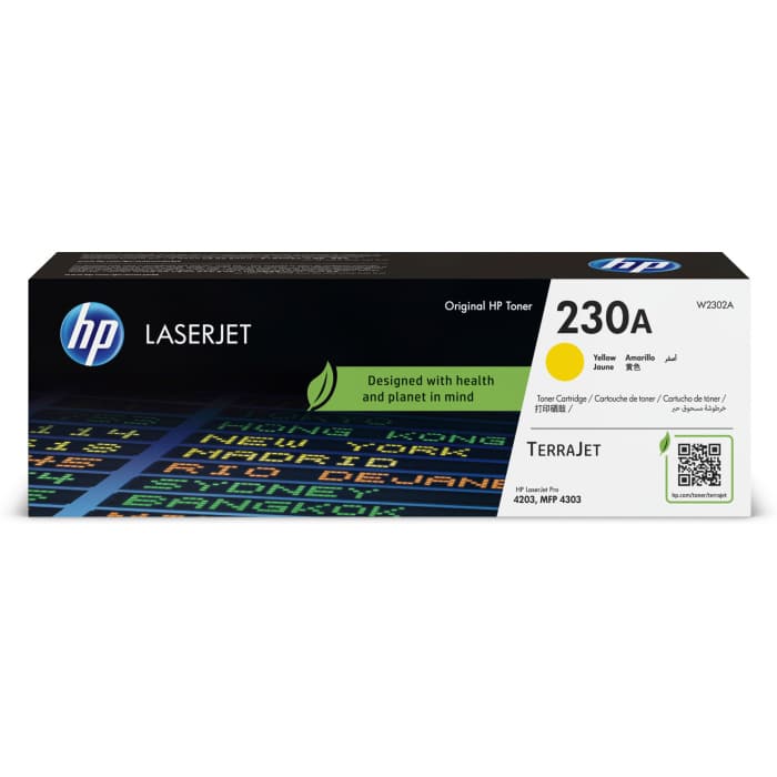 Toner HP 230 LaserJet - Jaune (W2302A) – Image 1