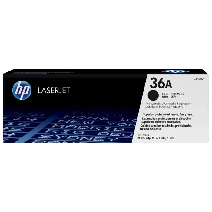 HP 36A Noir - Toner HP LaserJet d'origine (CB436A) – Image 1