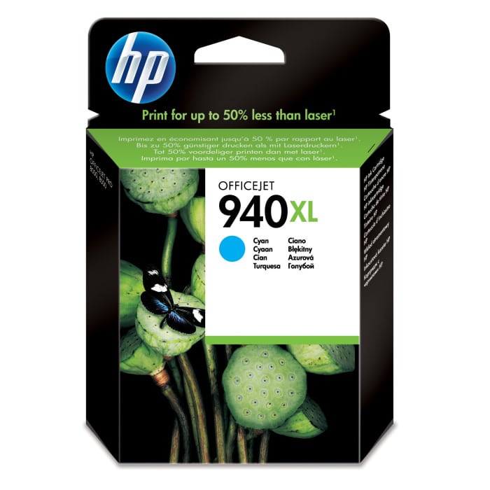 HP 940XL Cyan - Cartouche d'encre grande capacité HP d'origine (C4907AE) – Image 1