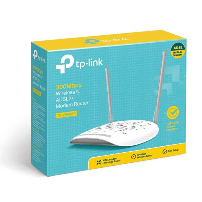 ROUTEUR MODEM TP-LINK SANS FIL N ADSL2+ 300 Mbps (TD-W8961N) – Image 5