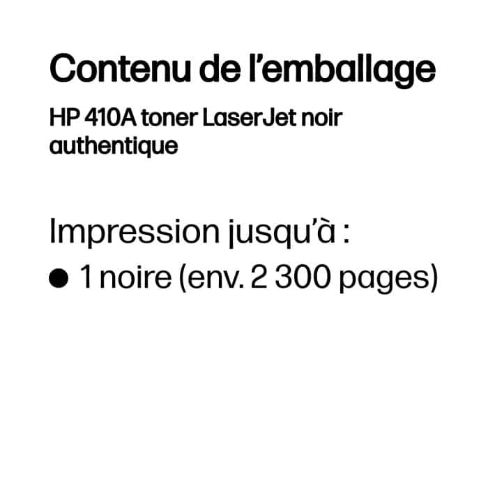 HP 410A Noir - Toner HP LaserJet d'origine (CF410A) – Image 3
