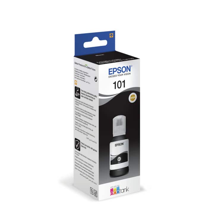 Epson 101 Noir - Bouteille d'encre Epson EcoTank d'origine (C13T03V14A) – Image 4