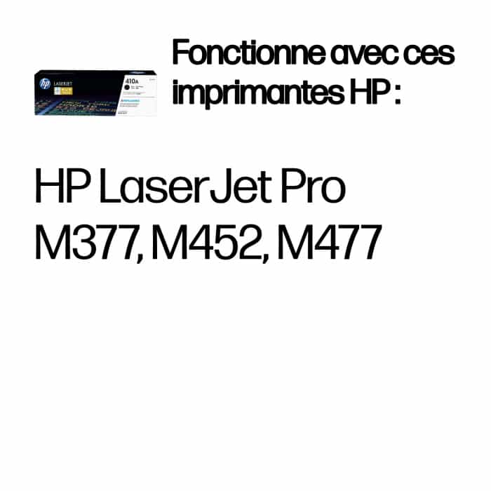 HP 410A Noir - Toner HP LaserJet d'origine (CF410A) – Image 2