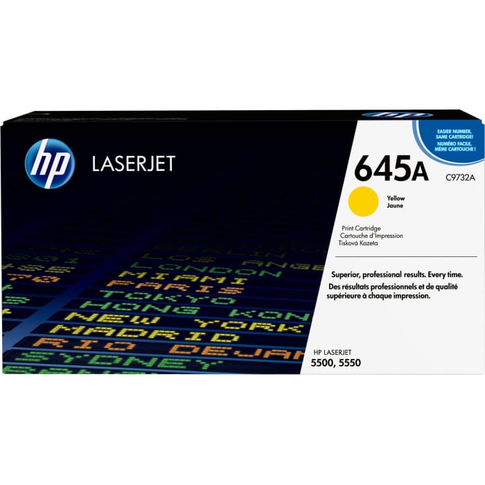 HP 645A toner LaserJet jaune authentique – Image 1