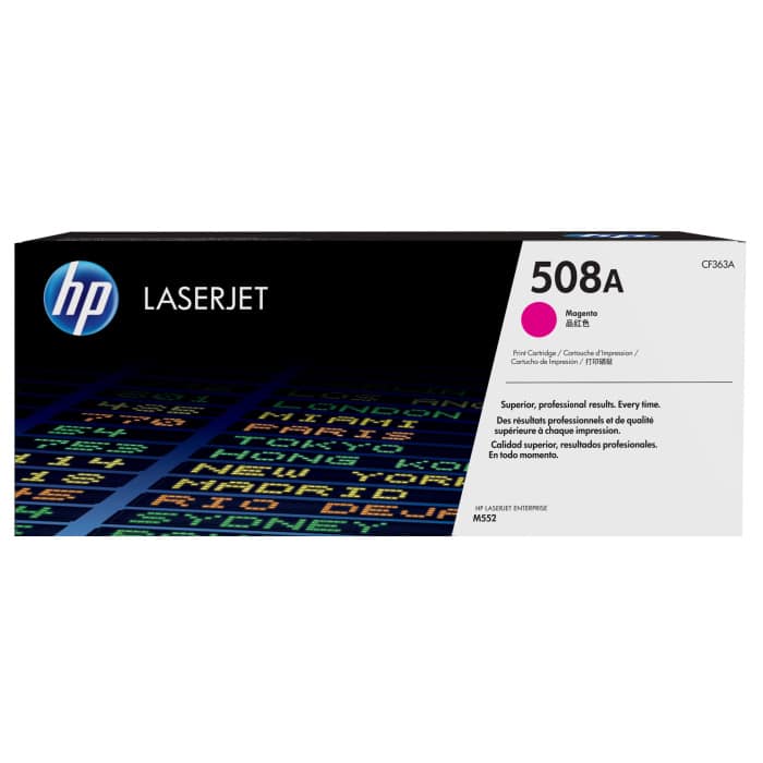 Toner HP 508A LaserJet authentique - Magenta (CF363A) – Image 1