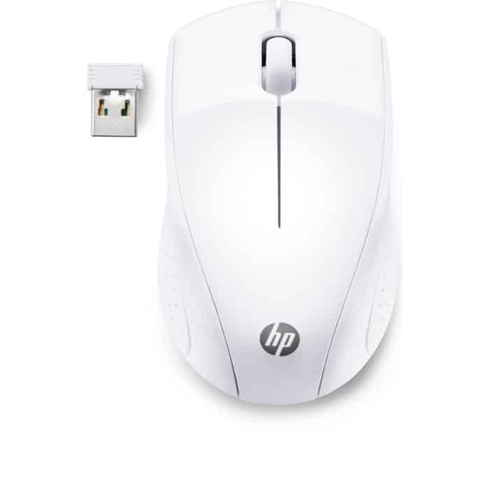 Souris sans fil HP 220 -Blanc neige (7KX12AA) – Image 1