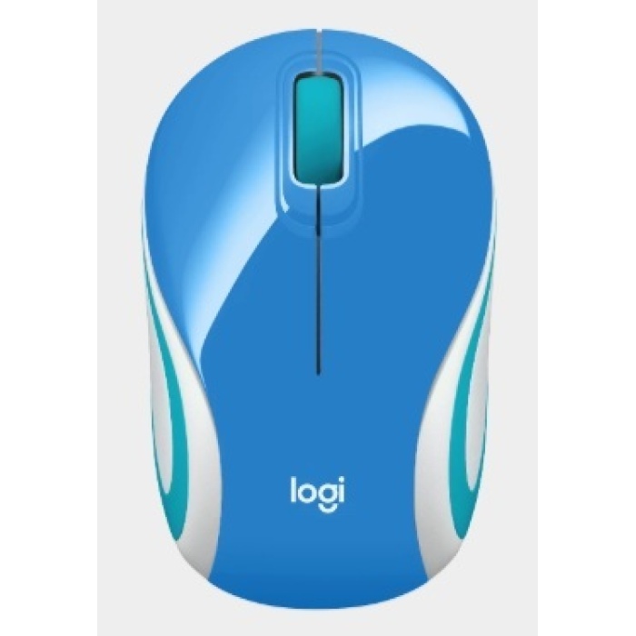 Souris Logitech sans fil ultra portable M187 (Mini Mouse) - ( 910 002733) Bleu – Image 1