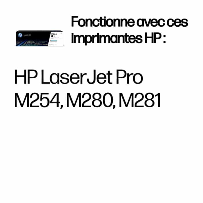 HP 203A Noir - Toner HP LaserJet d'origine (CF540A) – Image 2