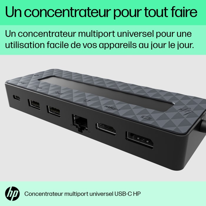 Concentrateur multiport USB-C universel HP (50H98AA) – Image 6