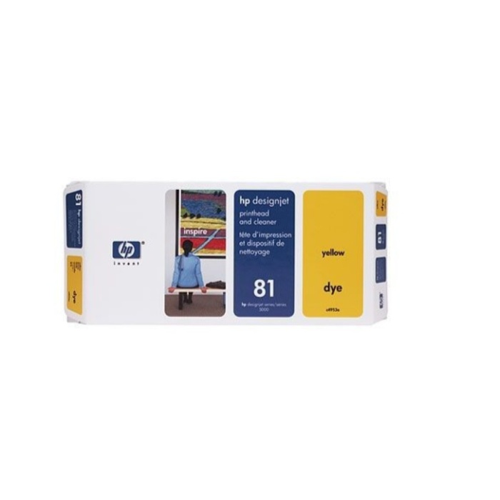 Cartouche d’Encre HP Jaune (Yellow) 81 (C4953A) – Image 1