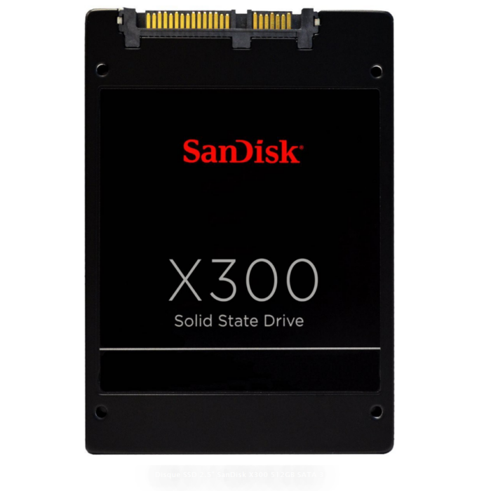 Disque SSD 2.5" SanDisk X300 512GB SATA 3 (8SSD7SB7S512G) – Image 1