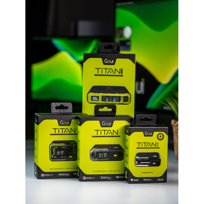 Goui Titan Power Bank 20 000mAh – 65W (G-PB65FM-K) – Image 2