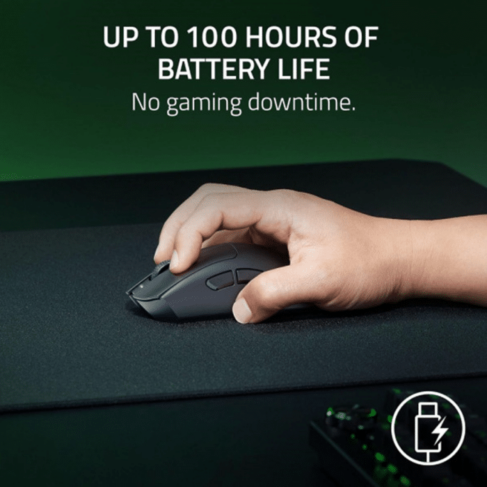 Souris Gaming Deathadder v3 Hyperspeed – Noire (8886419334552) – Image 3