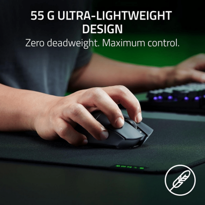 Souris Gaming Deathadder v3 Hyperspeed – Noire (8886419334552) – Image 4