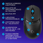 Souris Sans Fil Bluetooth Gamer Logitech G309 - Noir (910-007200) – Image 2