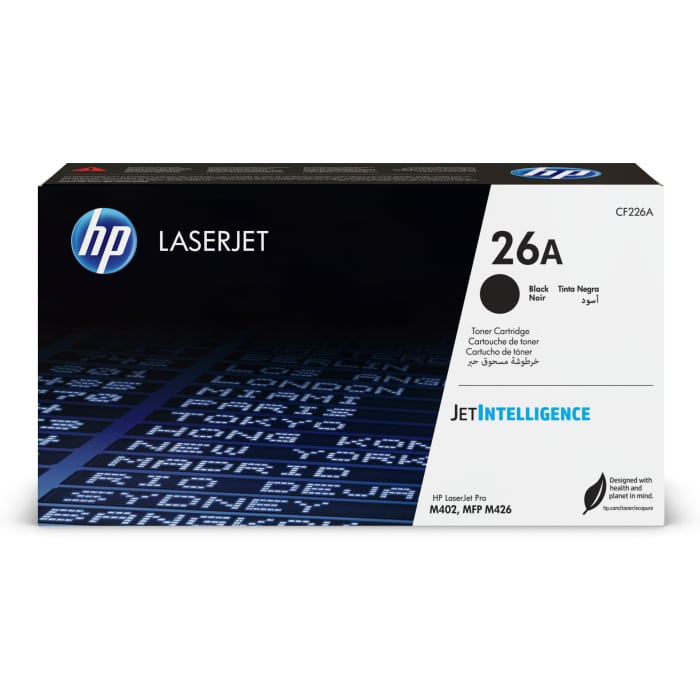 HP 26A Noir - Toner HP LaserJet d'origine (CF226A) – Image 1