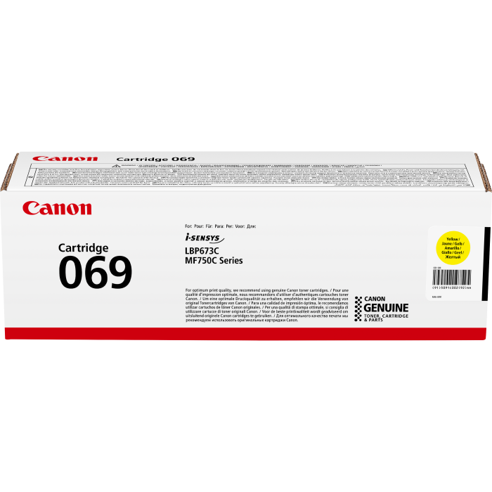 Canon 069 Jaune - Toner Canon d'origine (5091C002AA) – Image 1