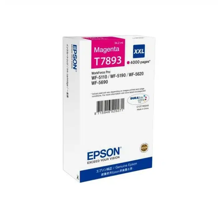 Cartouche d'encre EPSON T7893 Magenta XXL - 4000 pages (C13T789340) – Image 1