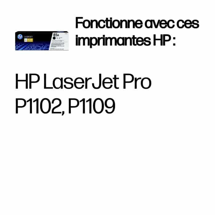 Toner HP 85A LaserJet authentique - Noir (CE285A) – Image 3