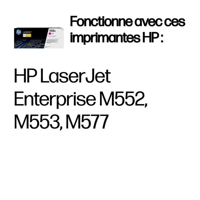 Toner HP 508A LaserJet authentique - Magenta (CF363A) – Image 3
