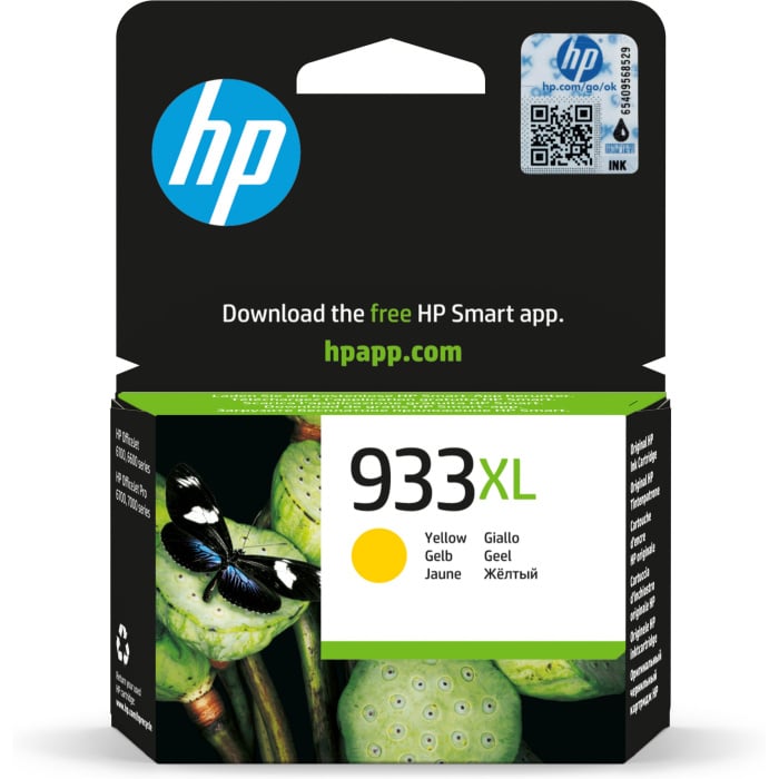 HP 933XL Jaune - Cartouche d'encre grande capacité HP d'origine (CN056AE) – Image 1