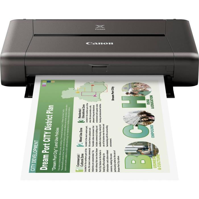 Imprimante Jet d'encre Portable Canon PIXMA iP110 avec batterie (9596B029AB) – Image 1