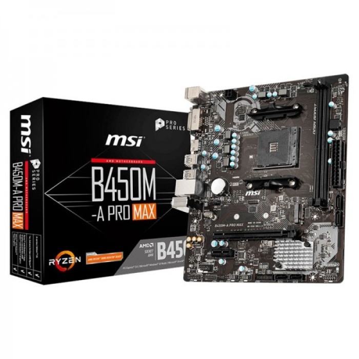 Carte mère micro – MSI B450M-A PRO MAX (MSIB450M) – Image 1