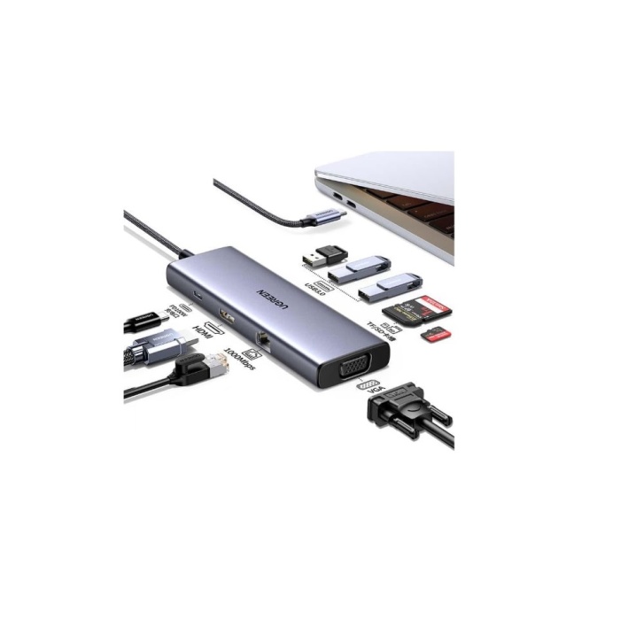 UGREEN STATION D'ACCUEIL USB-C 9 EN 1 (15600) – Image 1