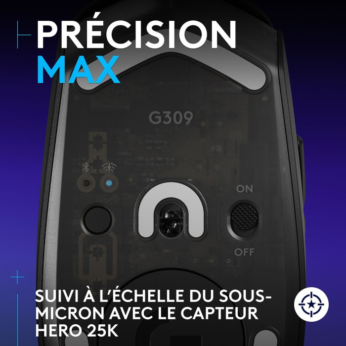 Souris Sans Fil Bluetooth Gamer Logitech G309 - Noir (910-007200) – Image 5