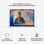 Apple MacBook Air M4 13 pouces (2025) Bleu ciel 16Go/512 Go (MC6U4FN/A) – Image 3