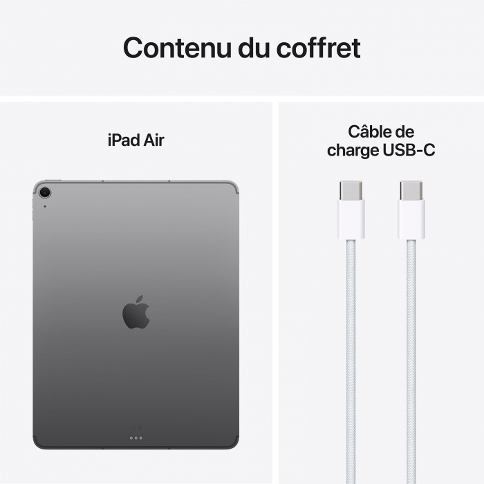 iPad Air 13" Wi Fi 128 Go - Gris Sidéral (MCNH4QA/A) – Image 2