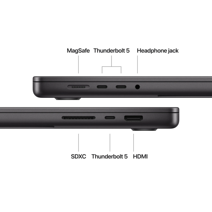 MacBook Pro 16″ – Puce M4 Pro, 48 Go, 512 Go SSD, Noir sidéral (MX2Y3) – Image 3