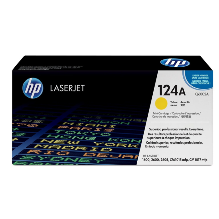Toner original HP 124a laserjet jaune (Q6002A) – Image 1