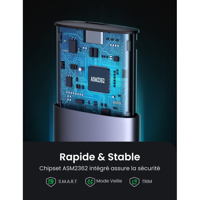 Boitier disque dur SSD externe Ugreen Nvme M2 (10902) – Image 4
