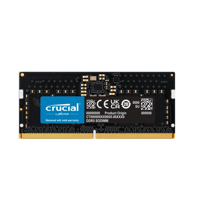 Barrette Mémoire CRUCIAL 8 GB DDR5-5600 SODIMM (CT8G56C46S5) – Image 1