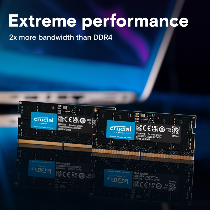 Mémoire RAM Crucial 16 Go DDR5 5600 MHz SO-DIMM (CT16G56C46S5) – Image 2